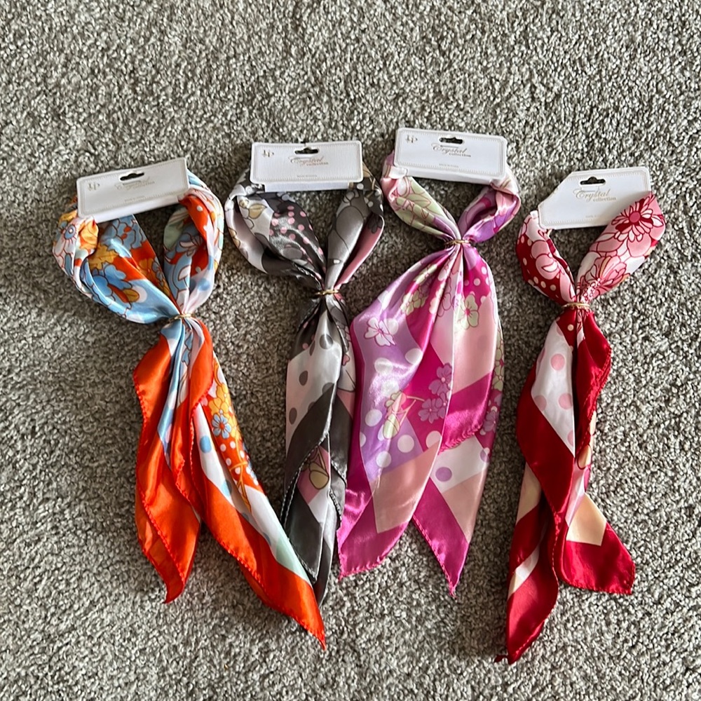 NWT Pack of 3 Hair/Handbag Scarves
